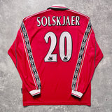 【正規品1998-2000 UMBRO Manchester United home L/S SOLSKJAER #20】
