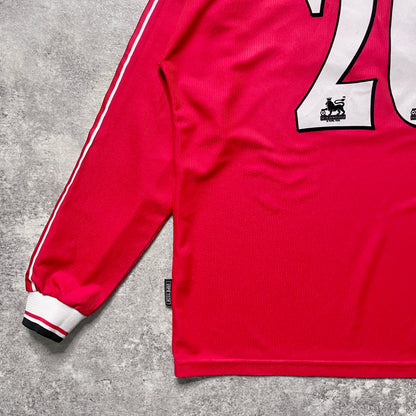 【正規品1998-2000 UMBRO Manchester United home L/S SOLSKJAER #20】