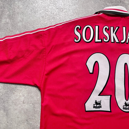 【正規品1998-2000 UMBRO Manchester United home L/S SOLSKJAER #20】