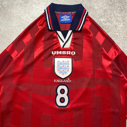 【正規品1997-1999 Umbro England Away L/S #8】