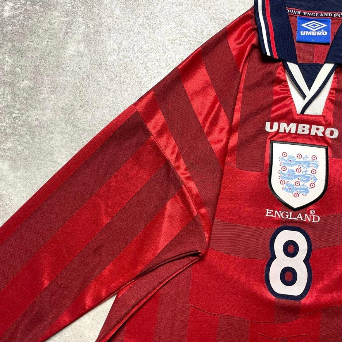 【正規品1997-1999 Umbro England Away L/S #8】