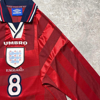 【正規品1997-1999 Umbro England Away L/S #8】