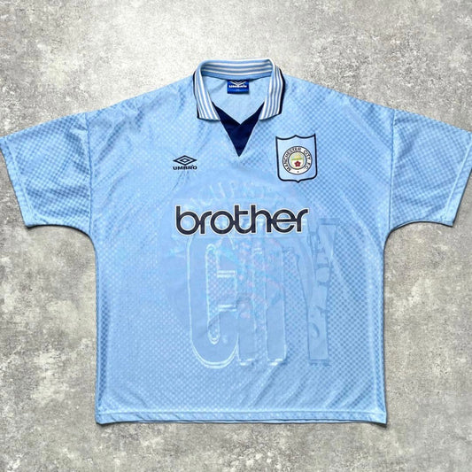 【正規品1995-1997 Umbro Manchester City Home shirt】