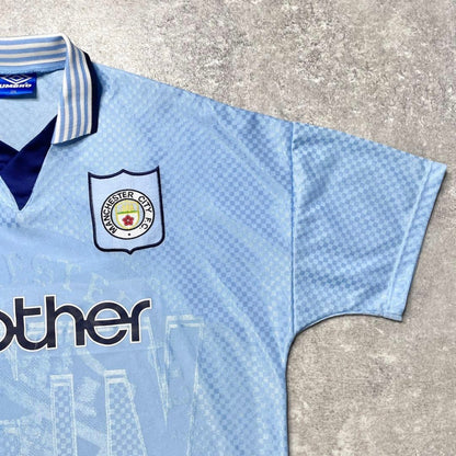 【正規品1995-1997 Umbro Manchester City Home shirt】