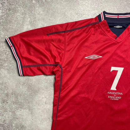 【正規品2001-2003 Umbro England away Beckham #7】