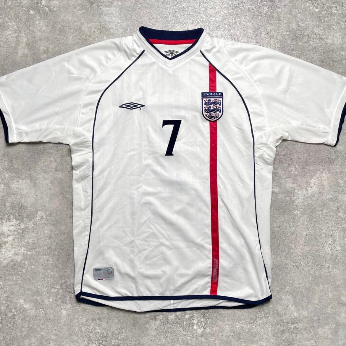 【正規品2001-2003 UMBRO England Home Beckham #7】