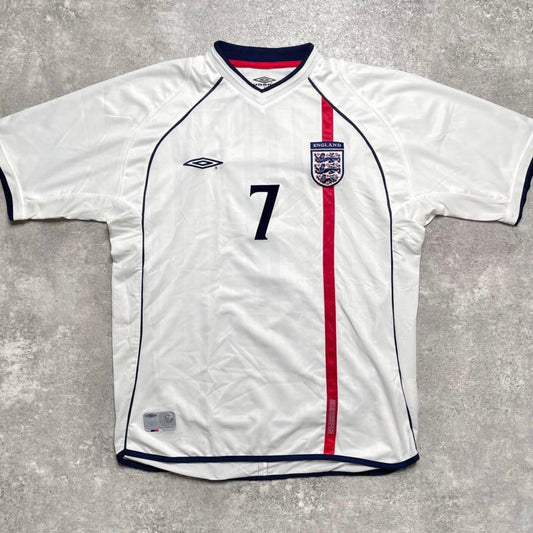 【正規品2001-2003 UMBRO England Home Beckham #7】