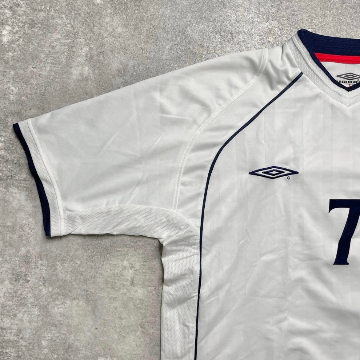 【正規品2001-2003 UMBRO England Home Beckham #7】