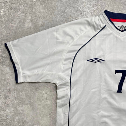 【正規品2001-2003 UMBRO England Home Beckham #7】