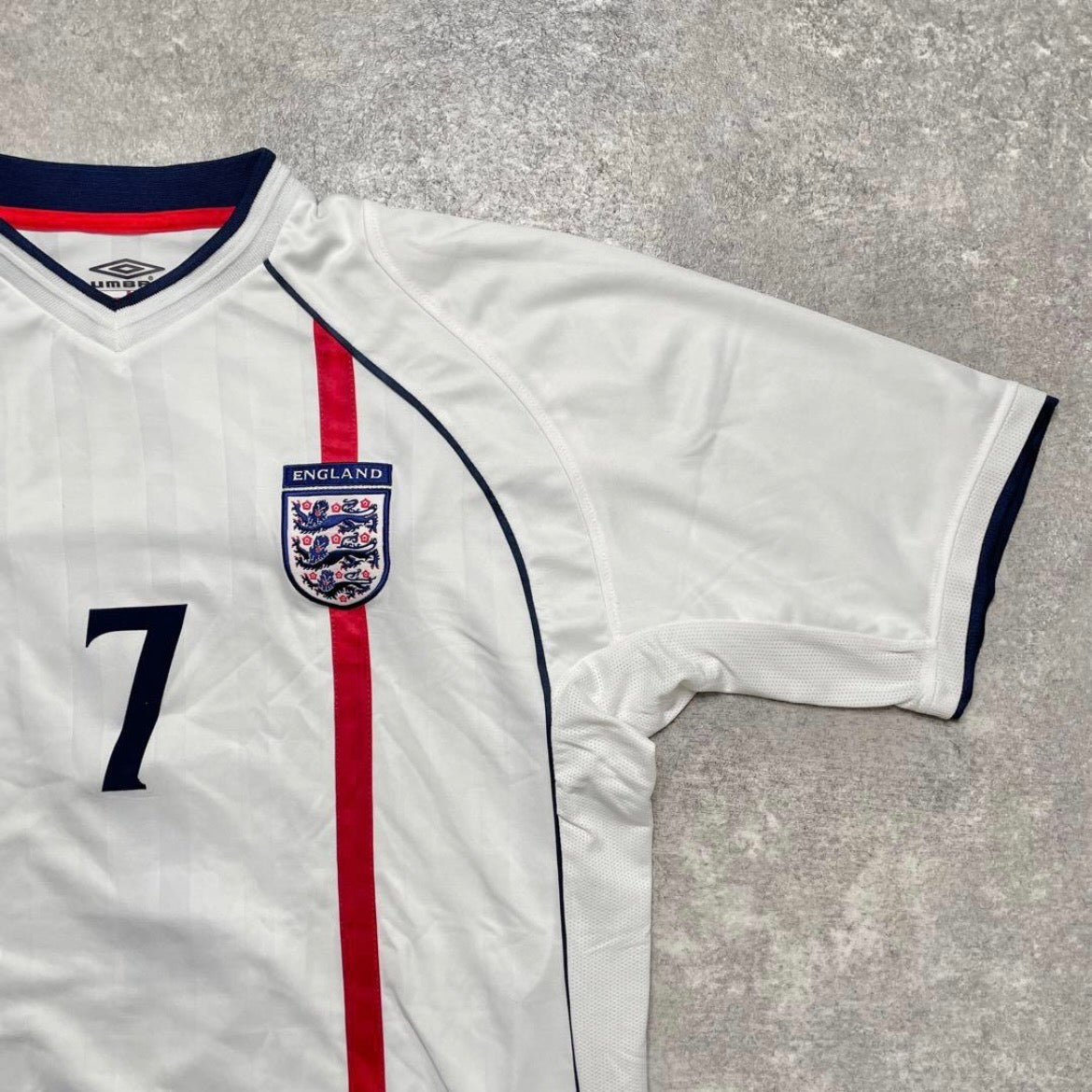 【正規品2001-2003 UMBRO England Home Beckham #7】
