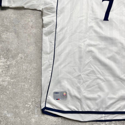 【正規品2001-2003 UMBRO England Home Beckham #7】