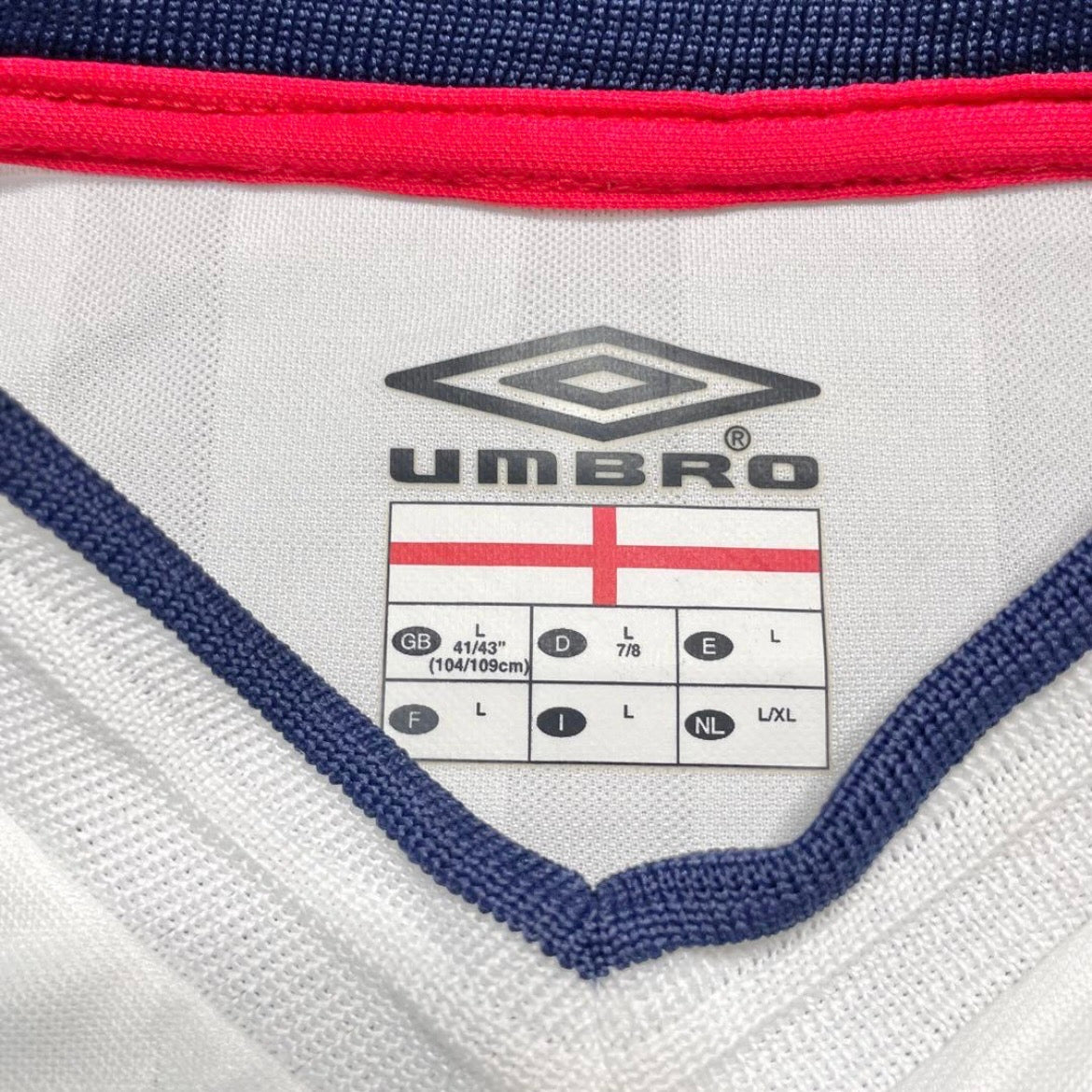 【正規品2001-2003 UMBRO England Home Beckham #7】