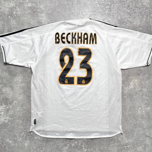 【正規品2003-2004 adidas Real Madrid home Beckham #23】