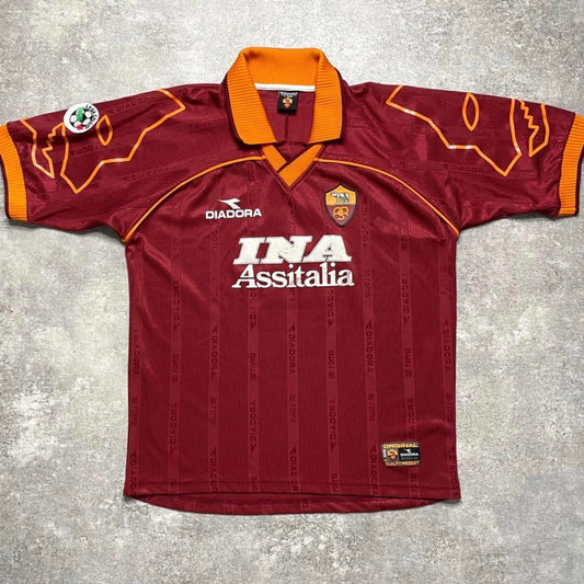 【正規品1999-2000 diadora Roma Home Shirt NAKATA #8】