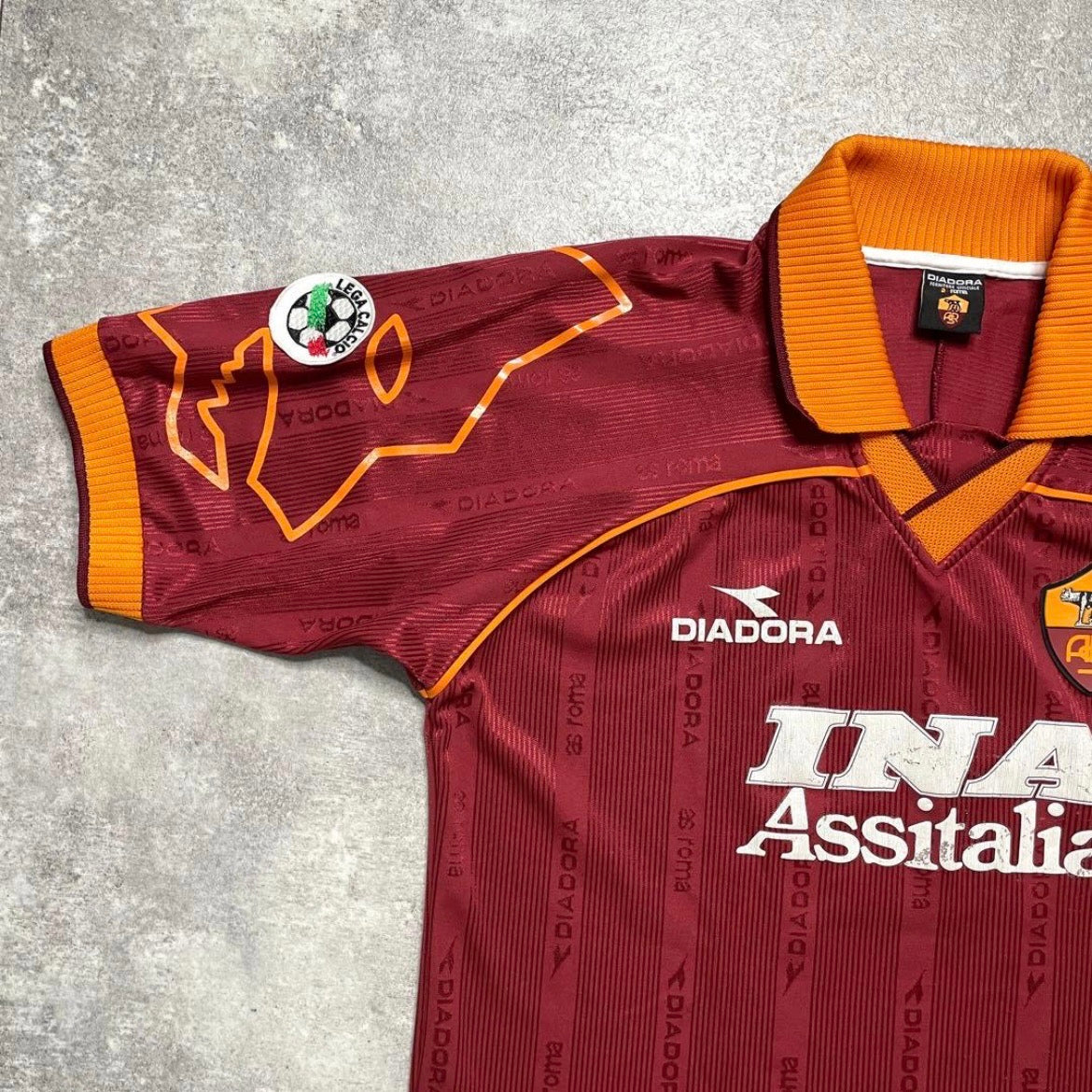 【正規品1999-2000 diadora Roma Home Shirt NAKATA #8】