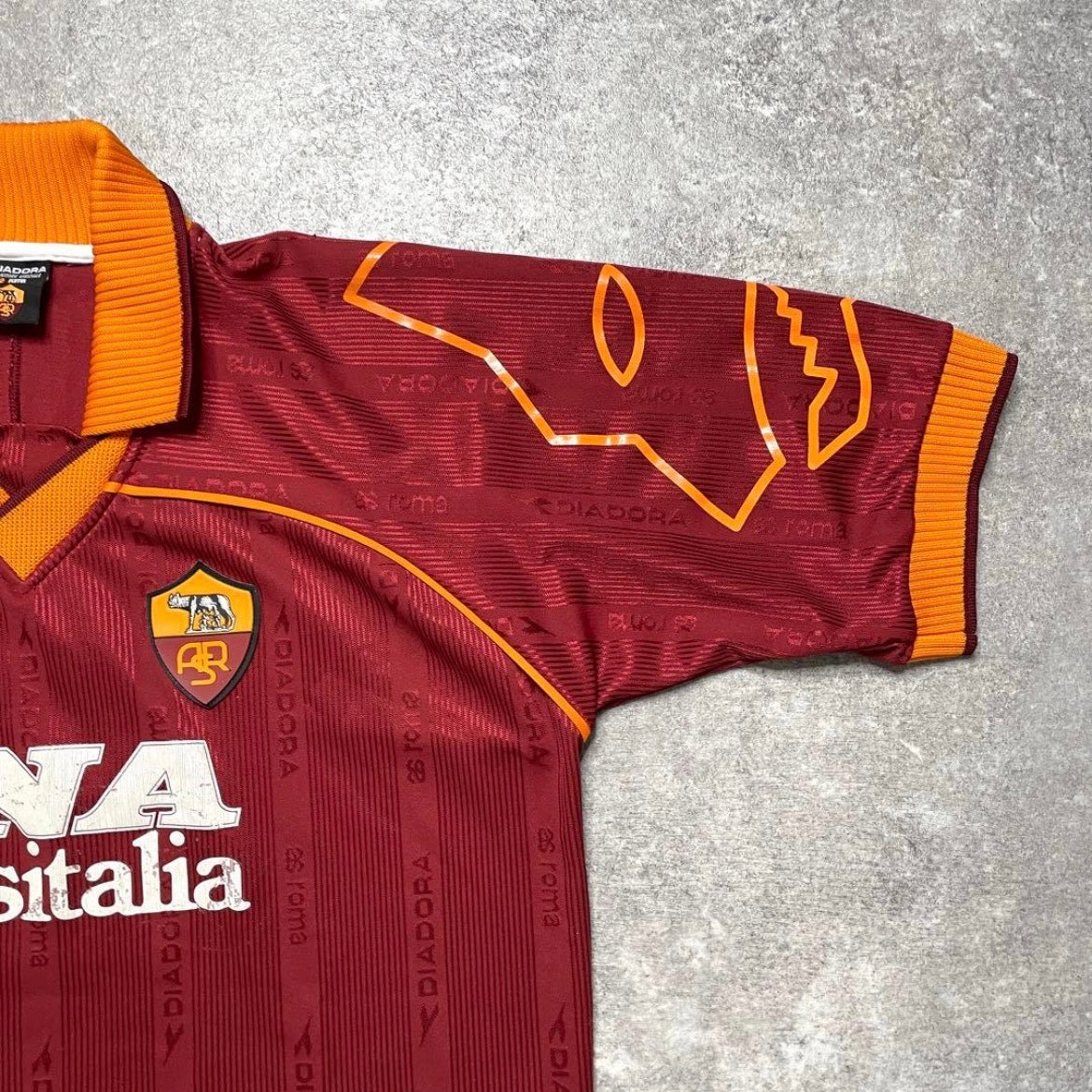 【正規品1999-2000 diadora Roma Home Shirt NAKATA #8】
