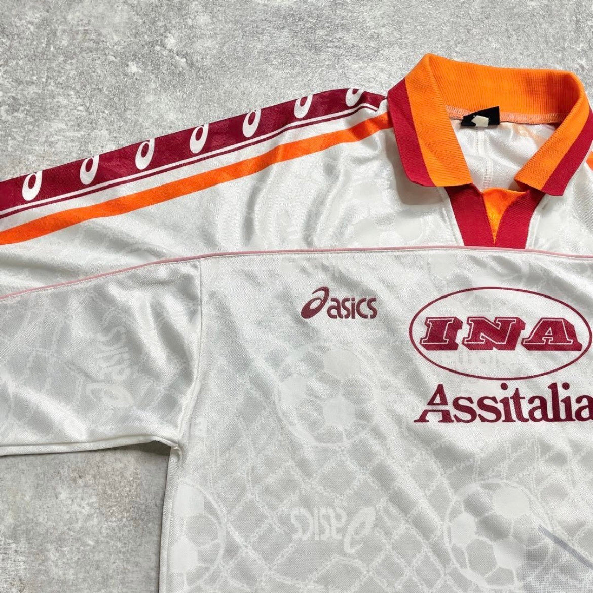 【正規品1995-1996 asics Roma Away L/S #7】