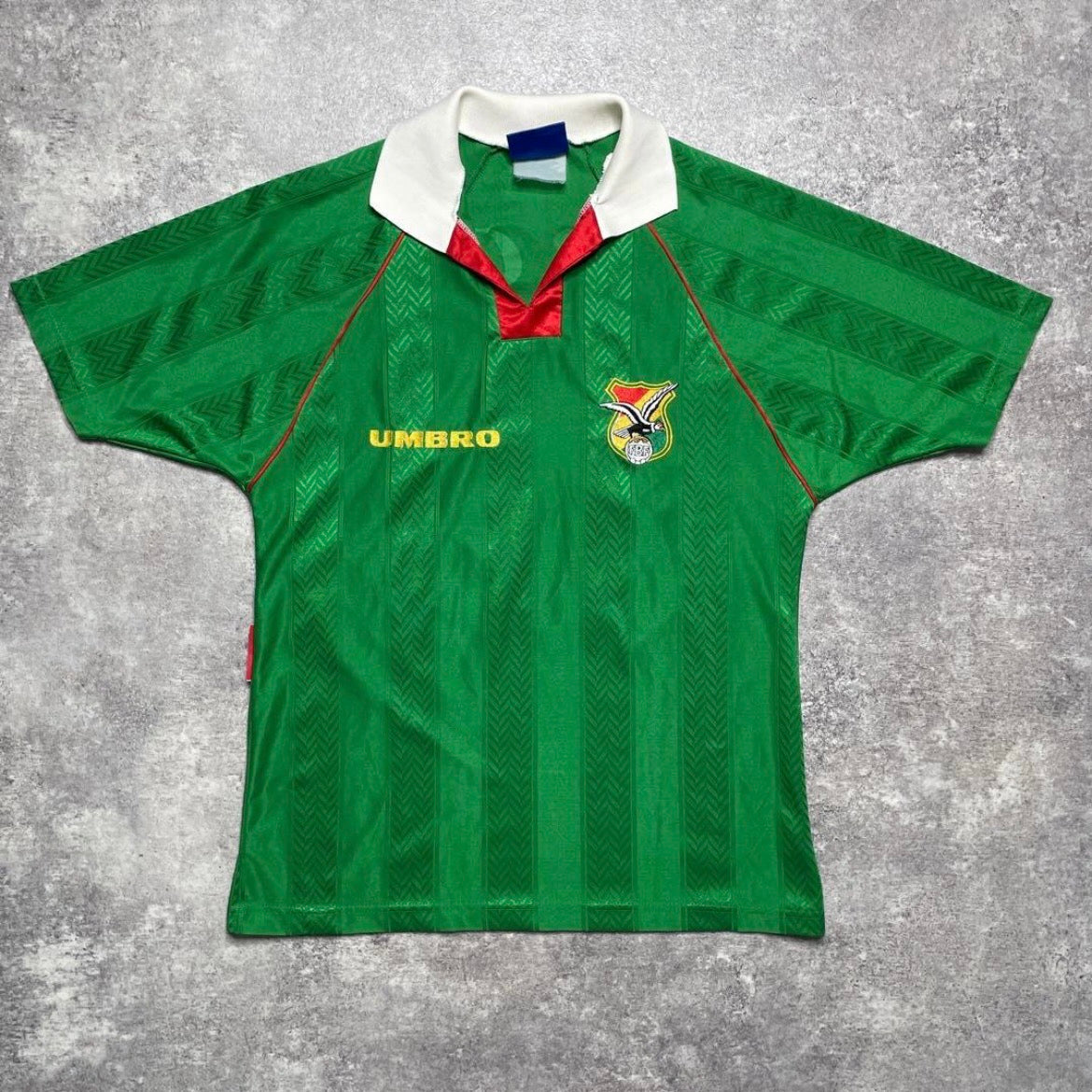 【正規品1994 UMBRO Bolivia home shirt BG #12】