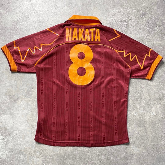 【正規品1999-2000 diadora Roma Home Shirt NAKATA #8】