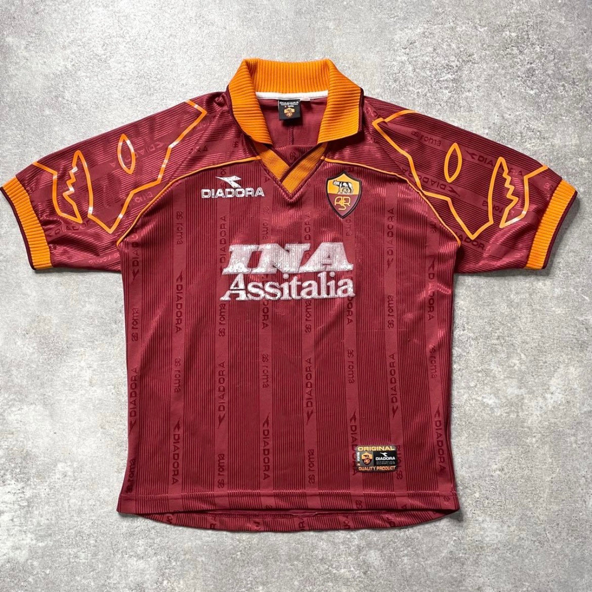 【正規品1999-2000 diadora Roma Home Shirt NAKATA #8】