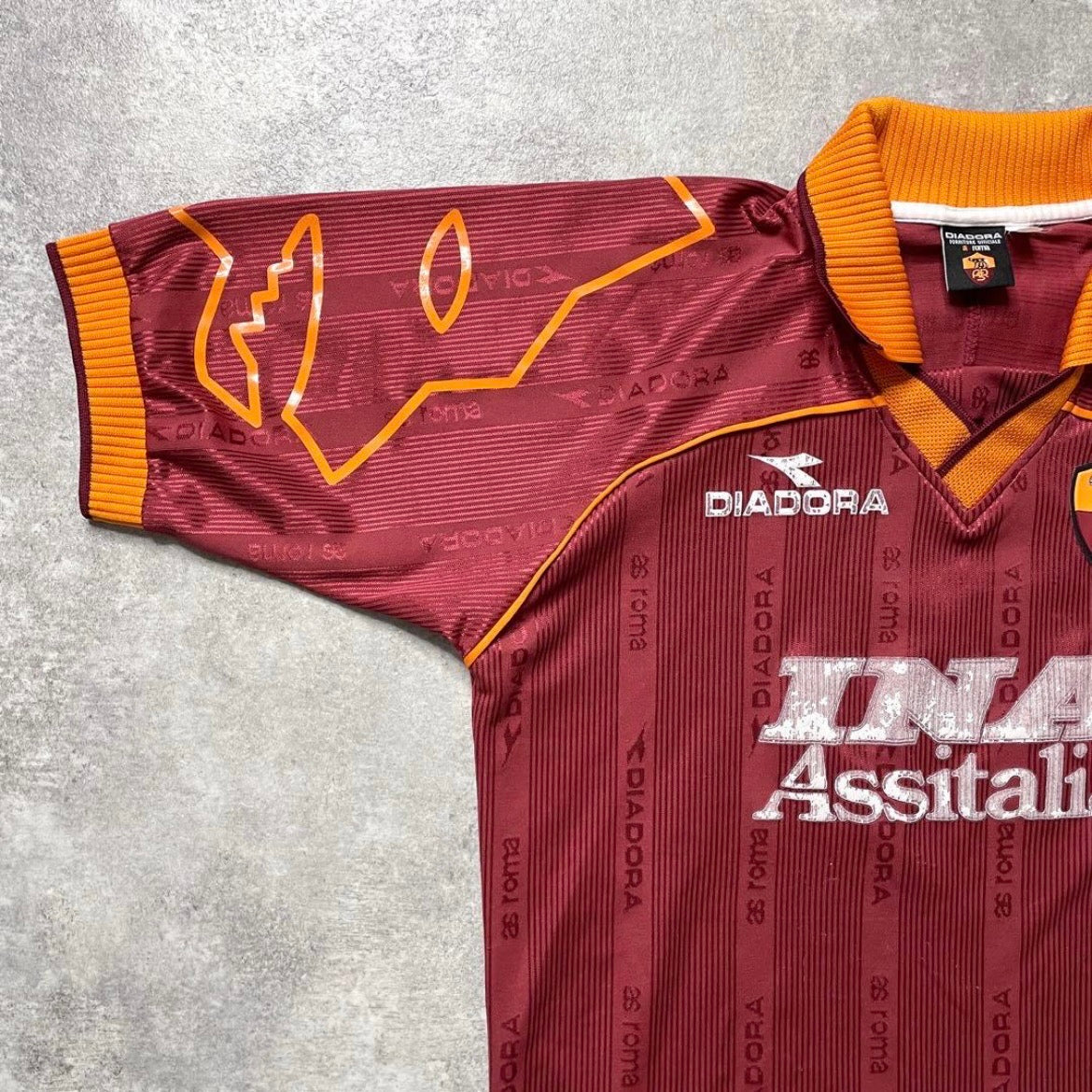 【正規品1999-2000 diadora Roma Home Shirt NAKATA #8】