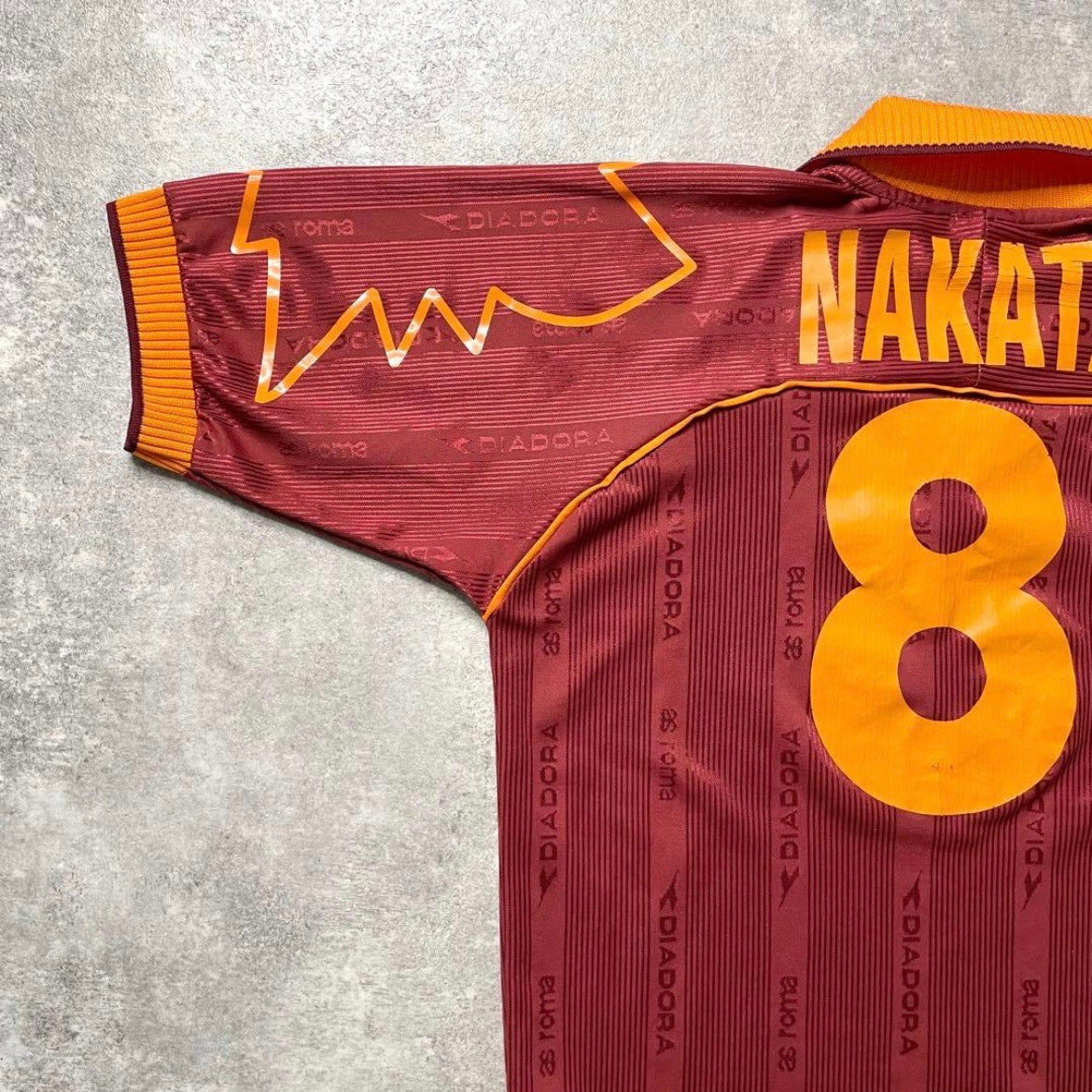 【正規品1999-2000 diadora Roma Home Shirt NAKATA #8】
