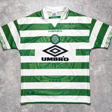 【正規品1997-1999 UMBRO Celtic Home shirt 優勝記念刺繍】