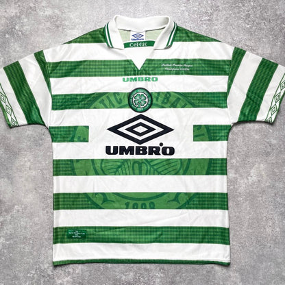 【正規品1997-1999 UMBRO Celtic Home shirt 優勝記念刺繍】