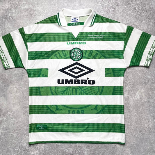 【正規品1997-1999 UMBRO Celtic Home shirt 優勝記念刺繍】