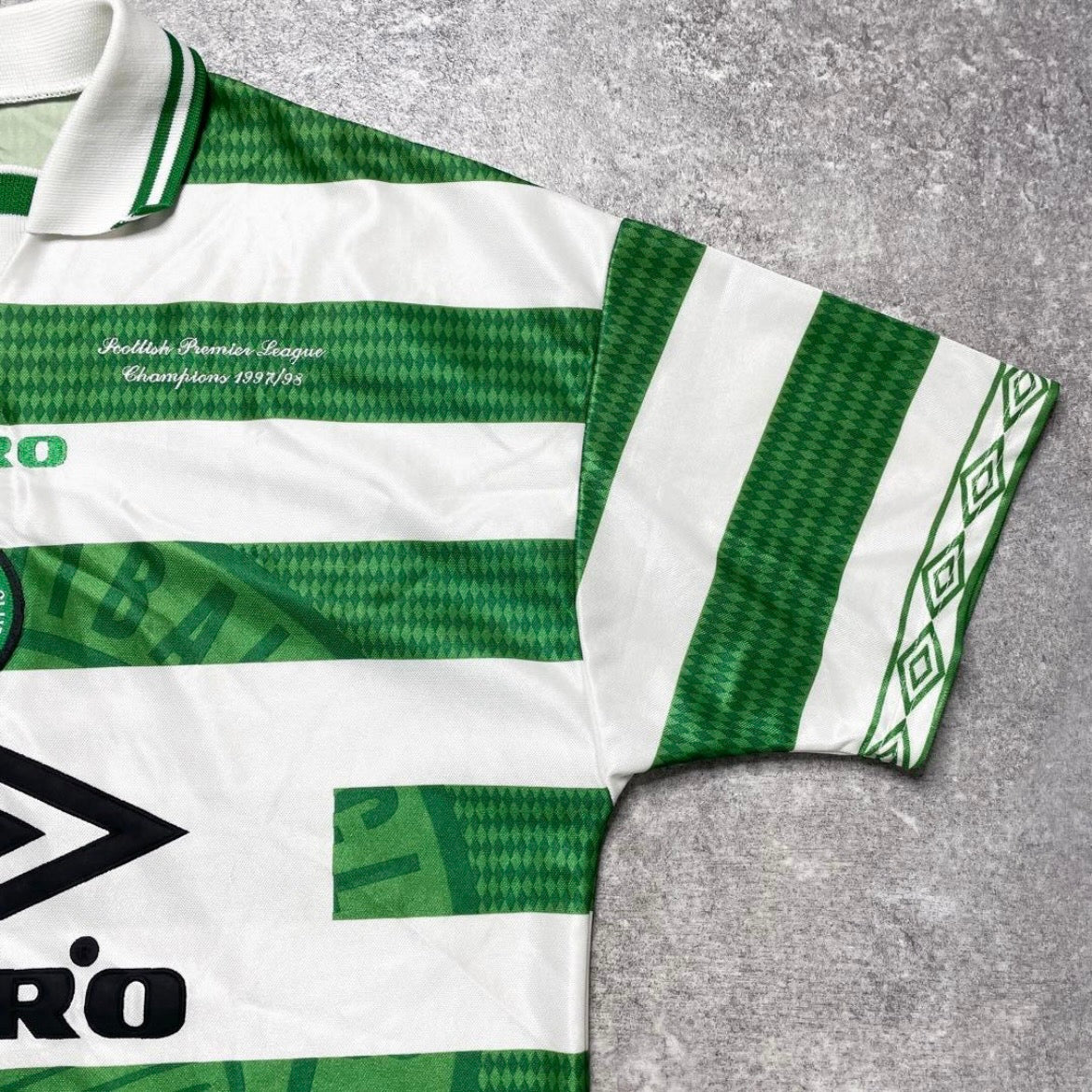 【正規品1997-1999 UMBRO Celtic Home shirt 優勝記念刺繍】