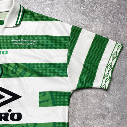 【正規品1997-1999 UMBRO Celtic Home shirt 優勝記念刺繍】