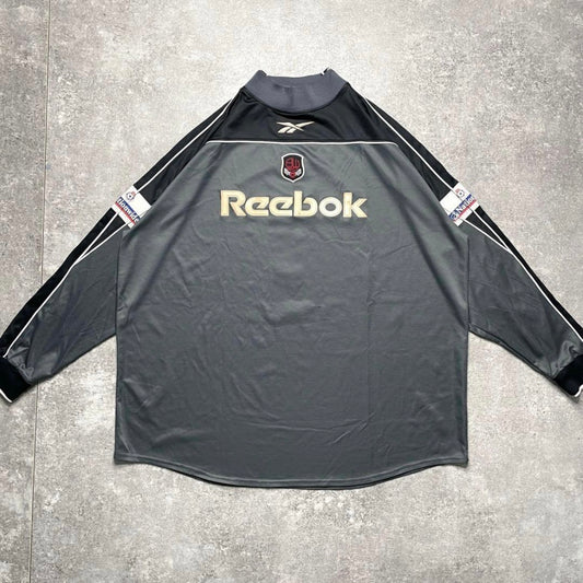 【正規選手支給実使用品2000-2001 Reebok Bolton Wanderers GK away L/S Banks #1】