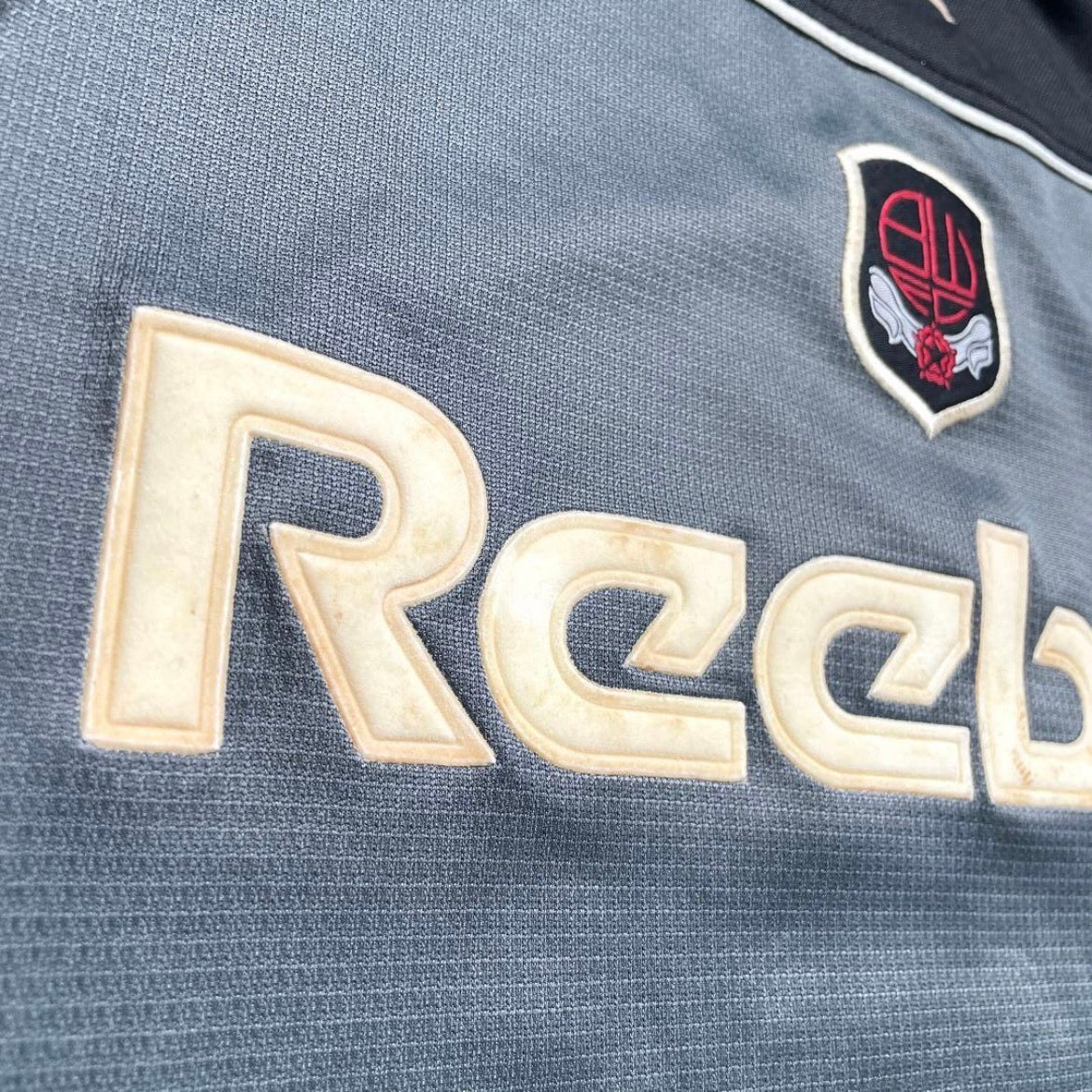 【正規選手支給実使用品2000-2001 Reebok Bolton Wanderers GK away L/S Banks #1】