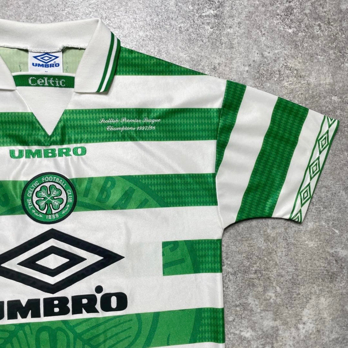 【正規品1997-1999 UMBRO Celtic Home shirt 優勝記念刺繍】