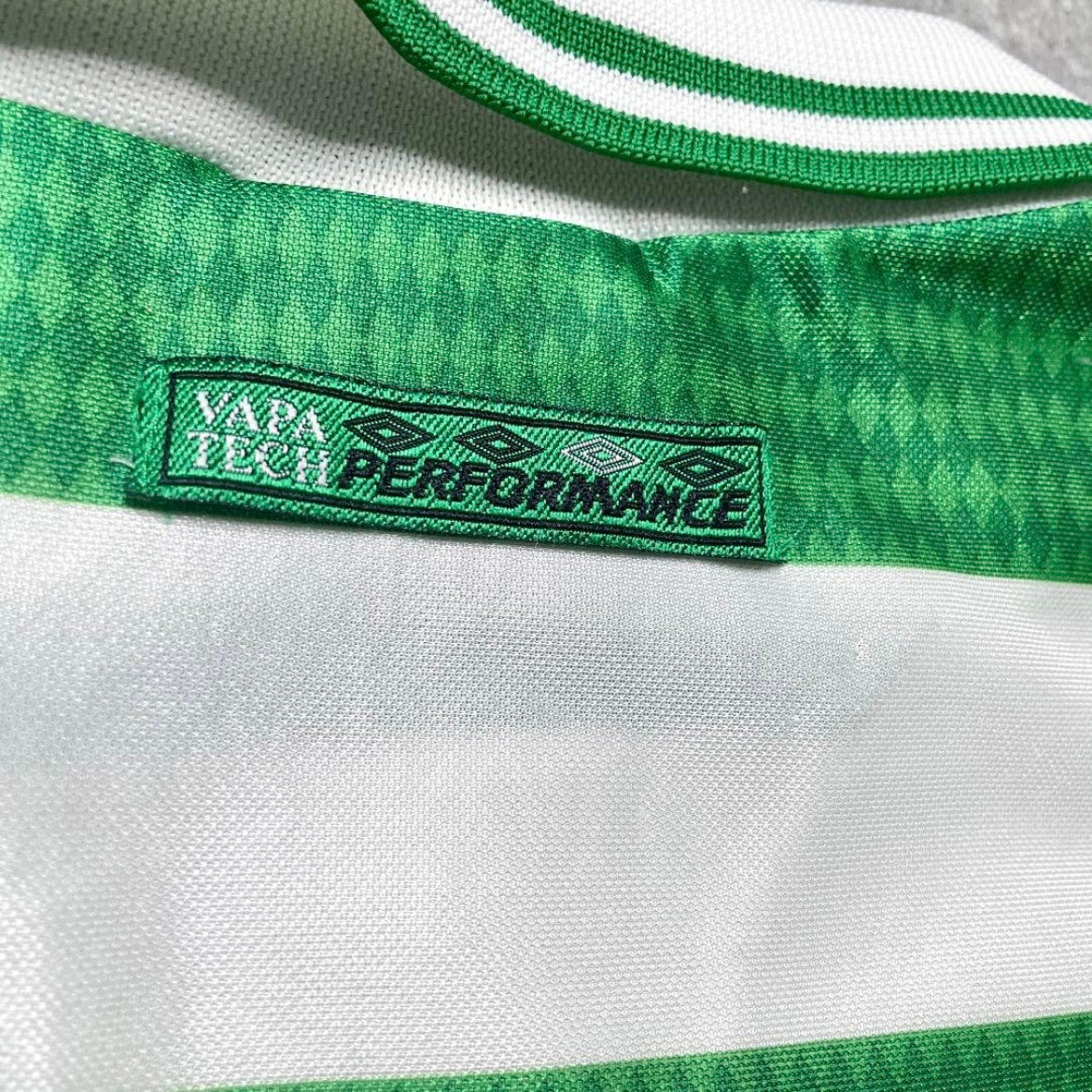 【正規品1997-1999 UMBRO Celtic Home shirt 優勝記念刺繍】