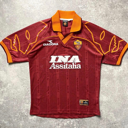 【正規品1999-2000 diadora Roma Home Shirt】