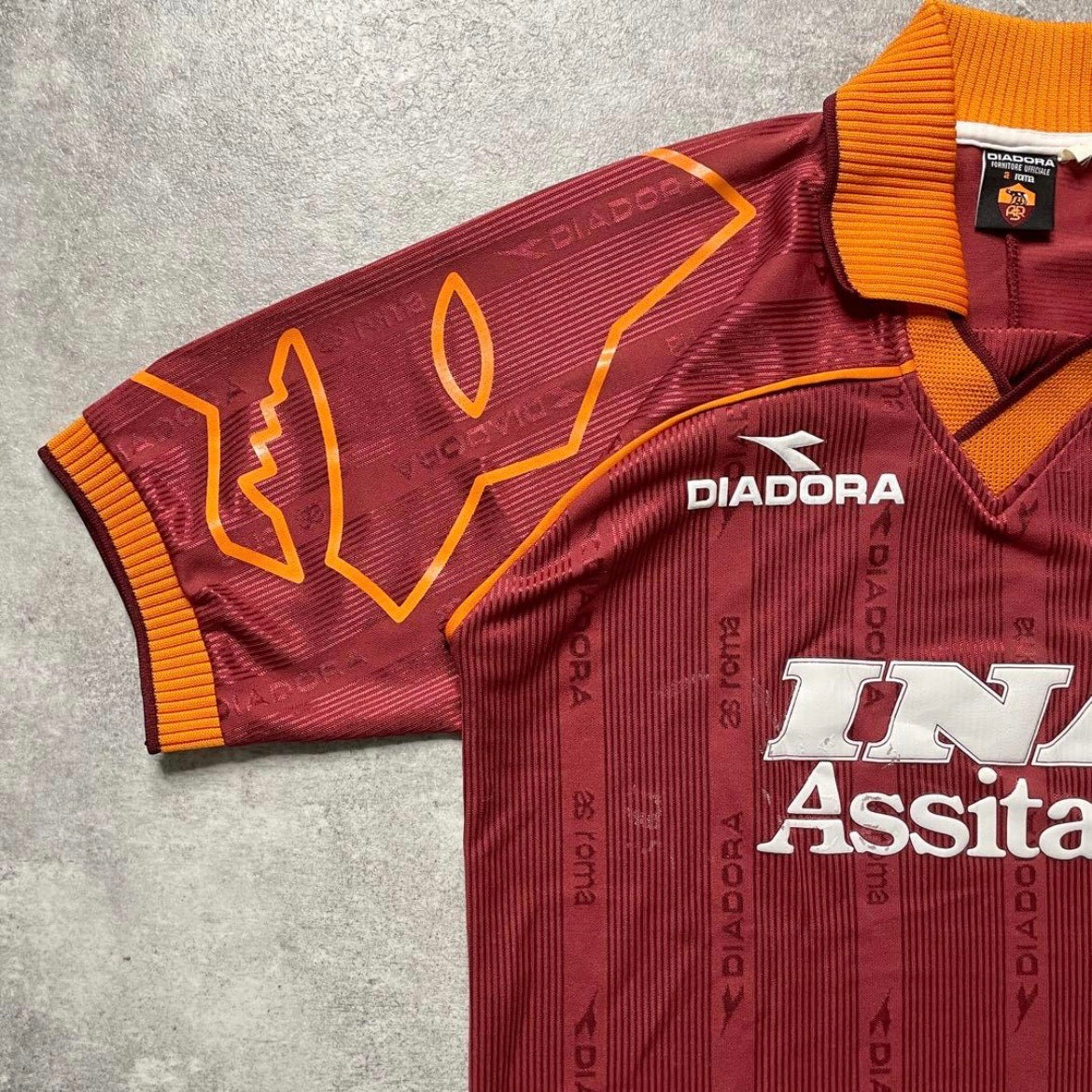 【正規品1999-2000 diadora Roma Home Shirt】