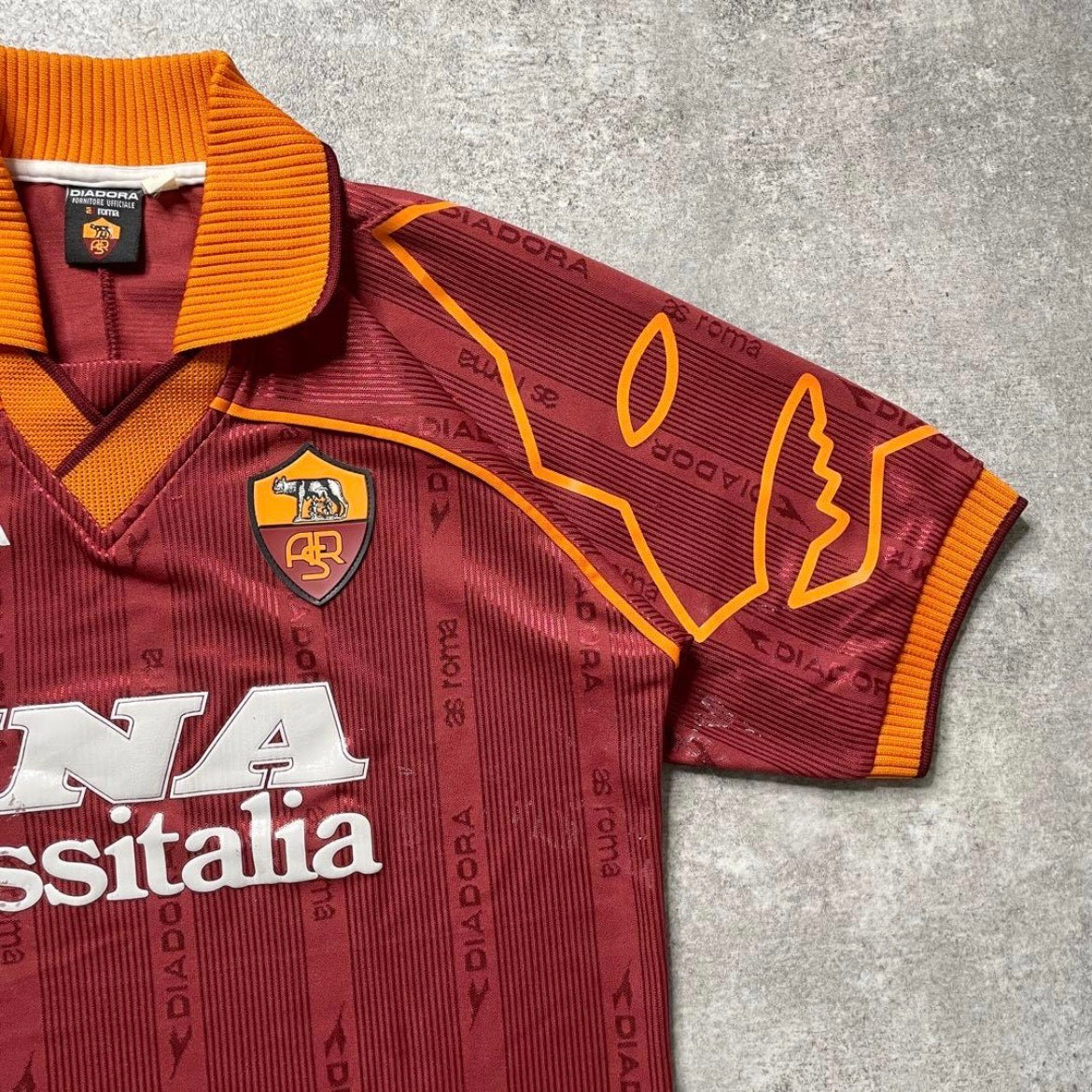 【正規品1999-2000 diadora Roma Home Shirt】