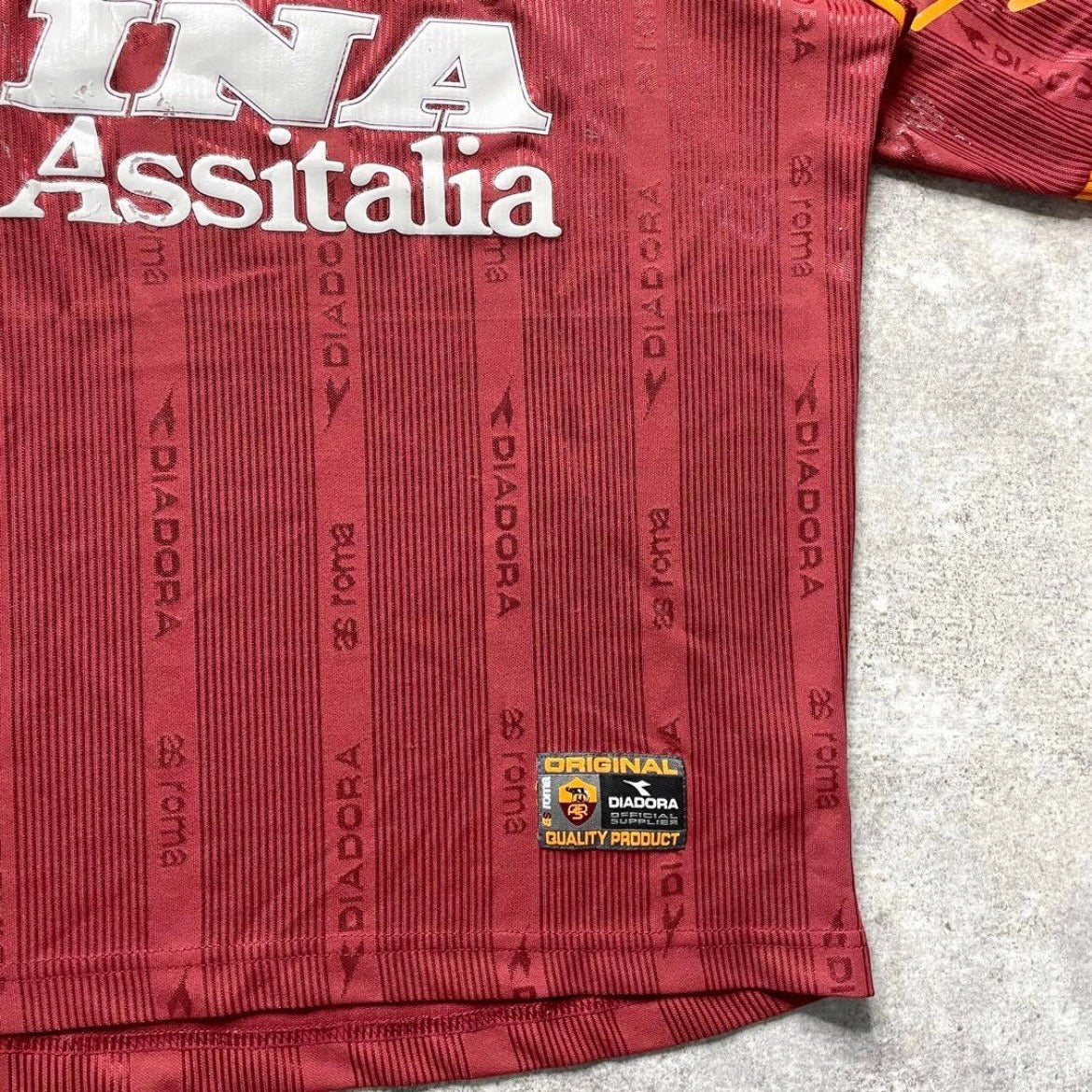 【正規品1999-2000 diadora Roma Home Shirt】