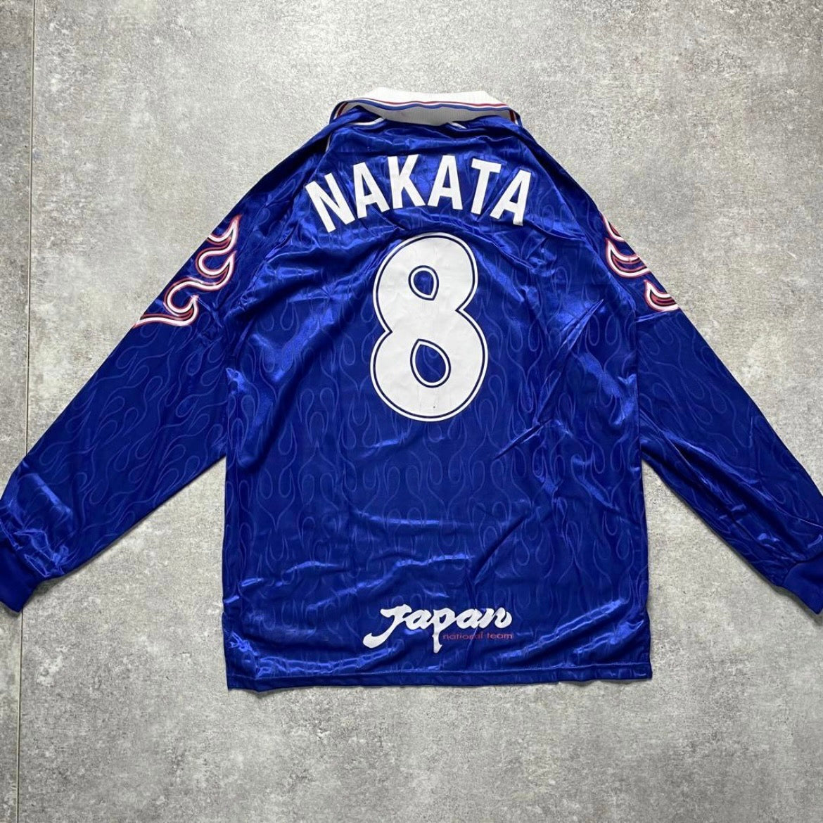 【BNWT正規品1998 asics Japan France World Cup home L/S NAKATA #8】