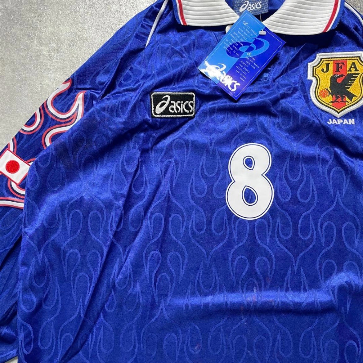 【BNWT正規品1998 asics Japan France World Cup home L/S NAKATA #8】