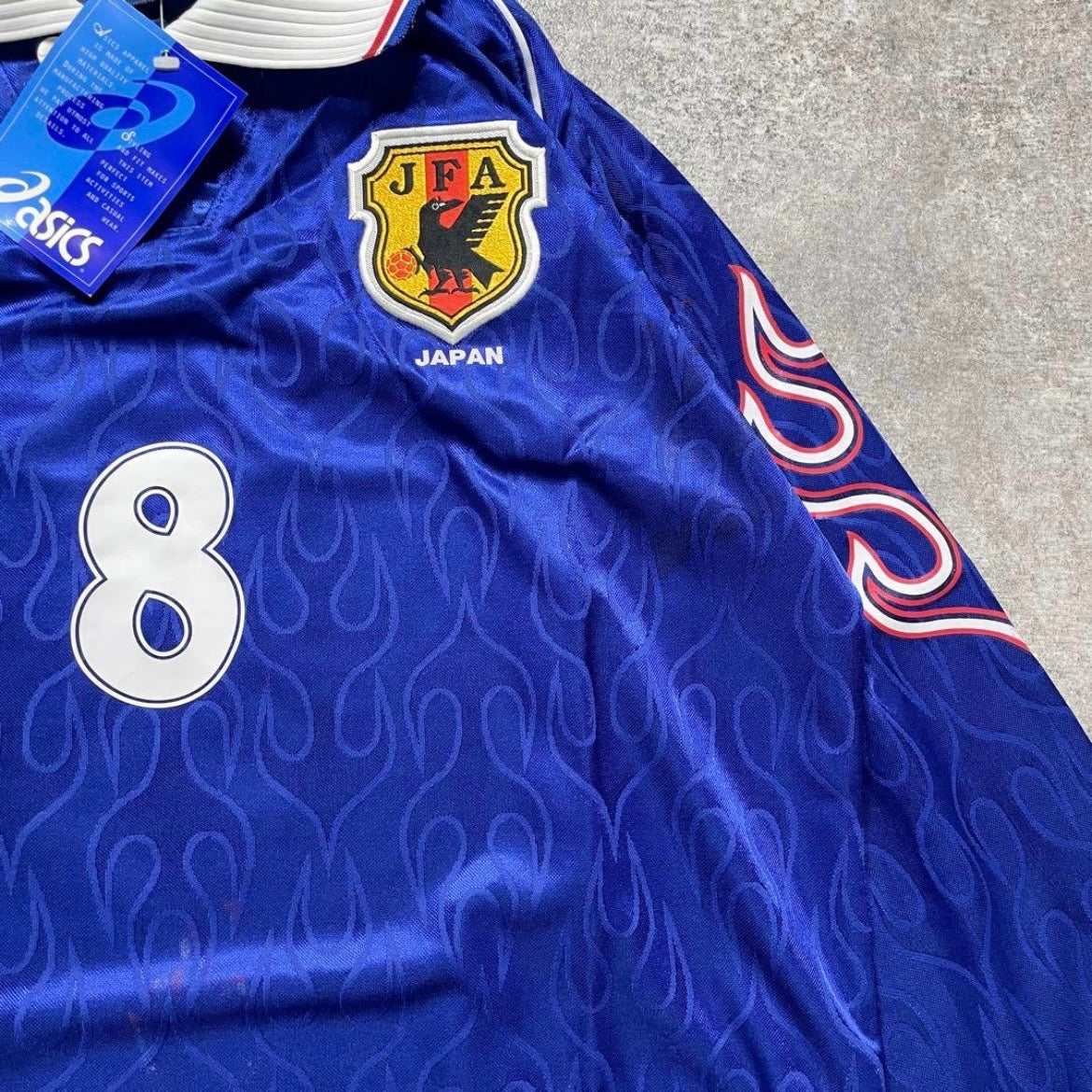 【BNWT正規品1998 asics Japan France World Cup home L/S NAKATA #8】