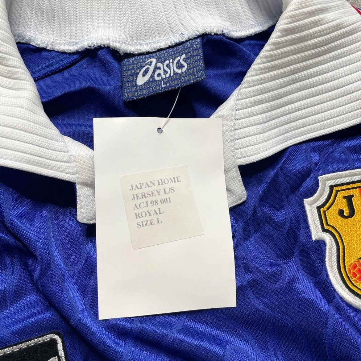 【BNWT正規品1998 asics Japan France World Cup home L/S NAKATA #8】