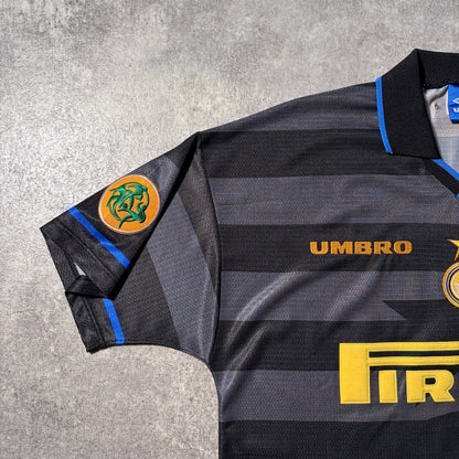 【正規品1997-1998 UMBRO Inter Milan UCL 3rd RONALDO #10】