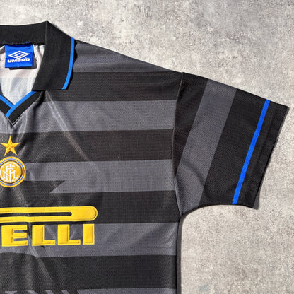 【正規品1997-1998 UMBRO Inter Milan UCL 3rd RONALDO #10】
