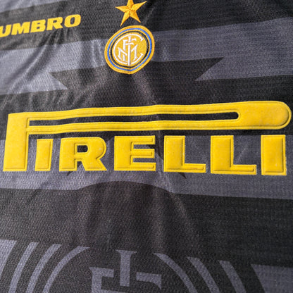 【正規品1997-1998 UMBRO Inter Milan UCL 3rd RONALDO #10】