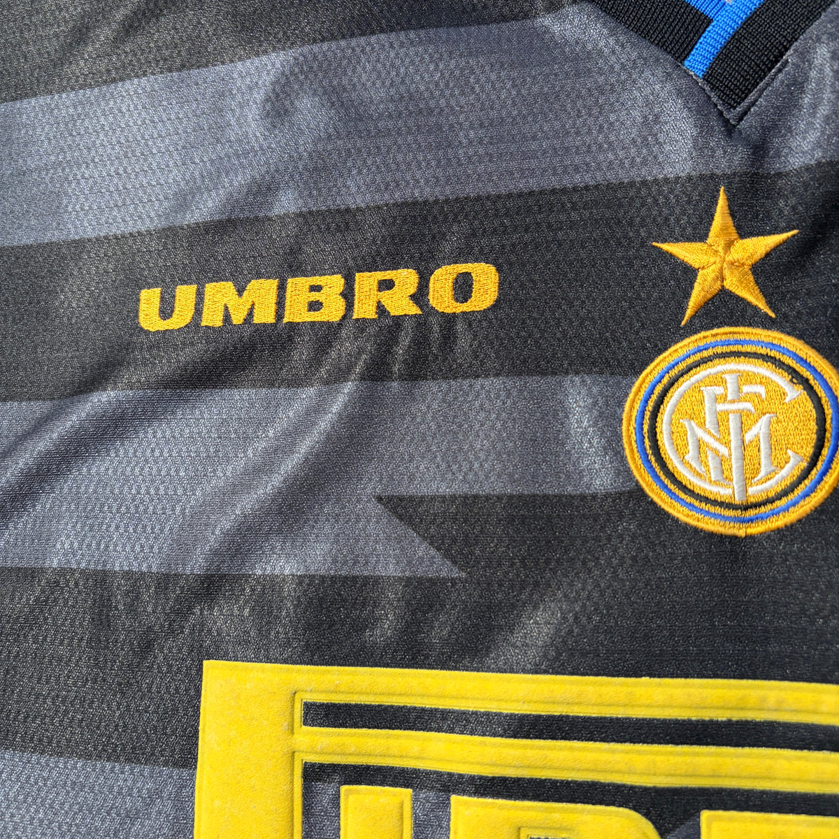【正規品1997-1998 UMBRO Inter Milan UCL 3rd RONALDO #10】