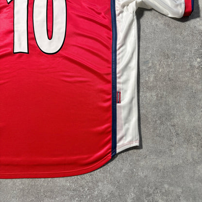 【正規品1998-1999 NIKE Arsenal home BERGKAMP #10】