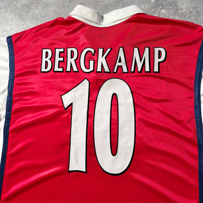 【正規品1998-1999 NIKE Arsenal home BERGKAMP #10】