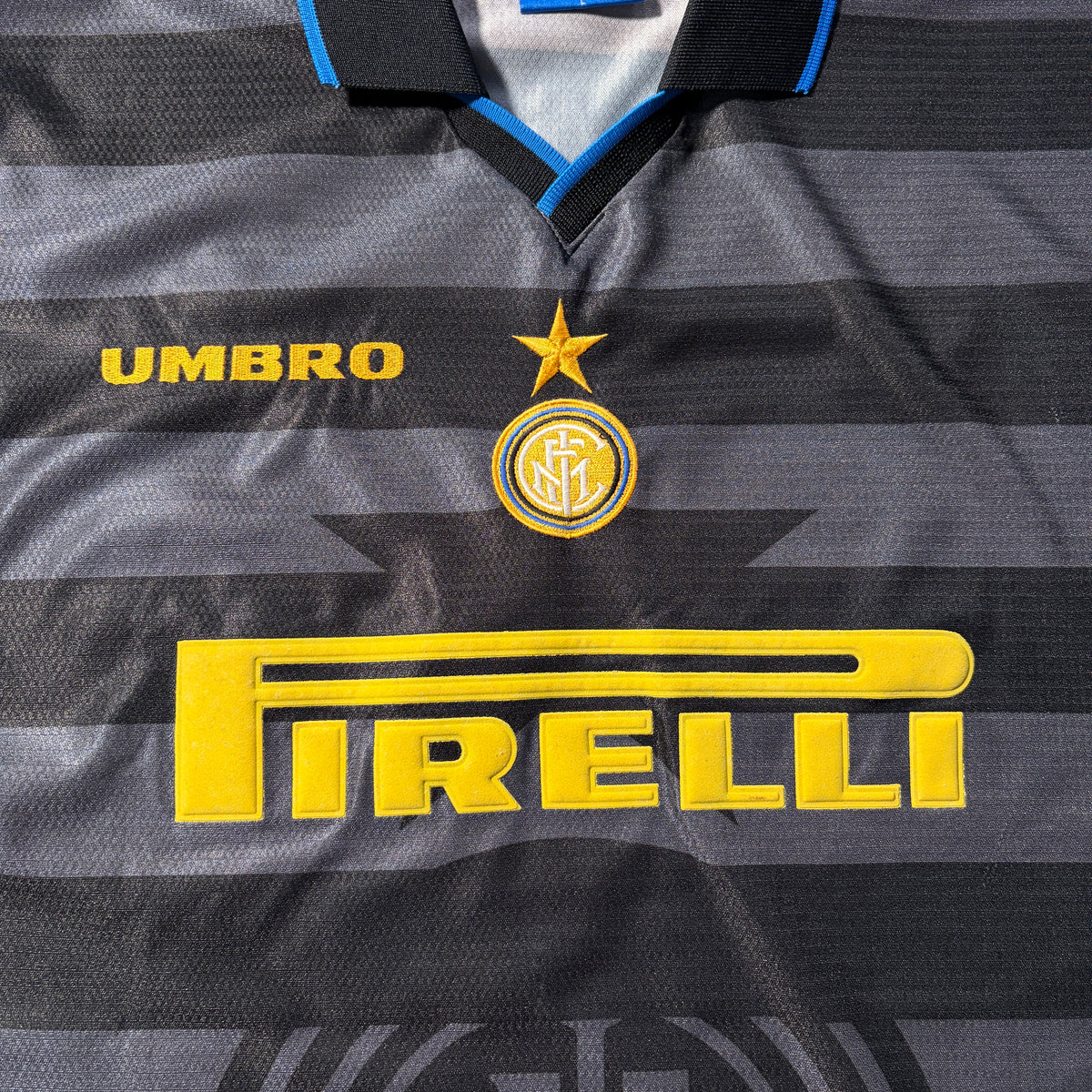 【正規品1997-1998 UMBRO Inter Milan UCL 3rd RONALDO #10】